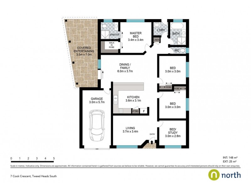7 Cook Crescent, Tweed Heads South NSW 2486 Floorplan
