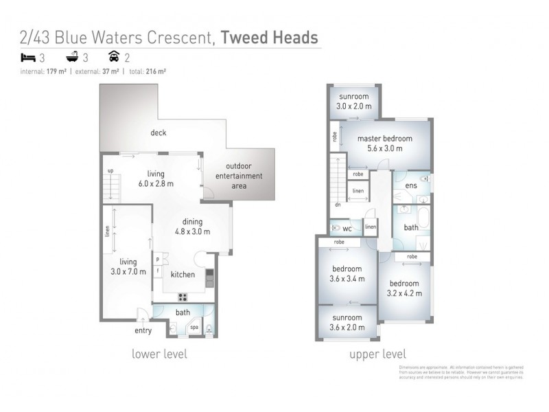 2/43 Blue Waters Crescent, Tweed Heads West NSW 2485 Floorplan