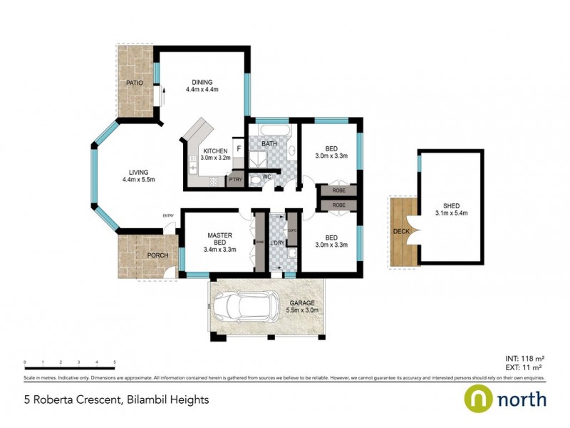 5 Roberta Crescent, Bilambil Heights NSW 2486 Floorplan