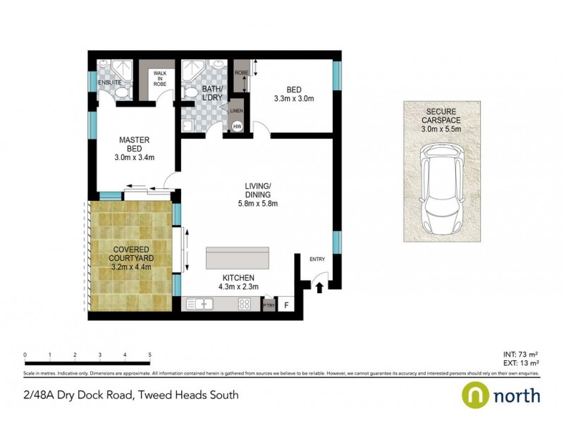 2/48A Dry Dock Road, Tweed Heads South NSW 2486 Floorplan