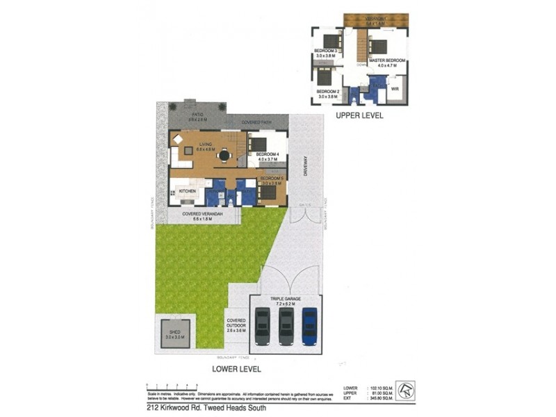 212 Kirkwood Road West, Tweed Heads South NSW 2486 Floorplan