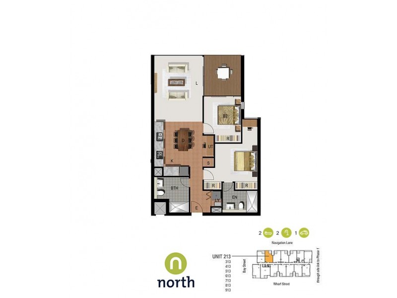 25 – 33 Wharf St “Ultima Harbourside”, Tweed Heads NSW 2485 Floorplan