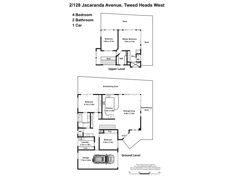 2 / 128 Jacaranda Avenue, Tweed Heads West NSW 2485 Floorplan