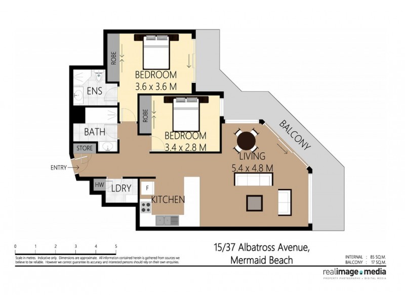 15/37 Albatross Avenue, Mermaid Beach QLD 4218 Floorplan