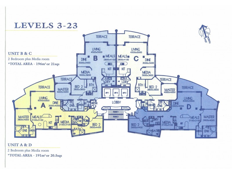 4D ‘La Sabbia’ 74 Old Burleigh Road, Surfers Paradise QLD 4217 Floorplan