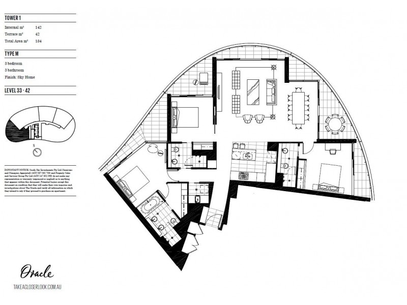 4201/1 Oracle Boulevard, Broadbeach QLD 4218 Floorplan