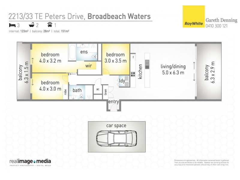 2213 ‘Freshwater Point’ 33 T E Peters Drive, Broadbeach Waters QLD 4218