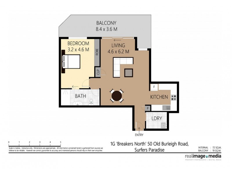 1G ‘Breakers North’ 50 Old Burleigh Road, Surfers Paradise QLD 4217 Floorplan