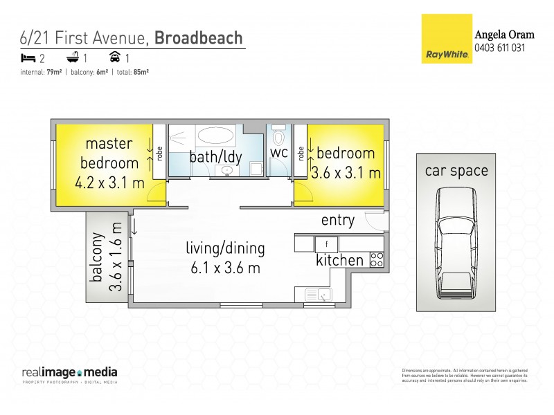 6/21 First Avenue, Broadbeach QLD 4218 Floorplan