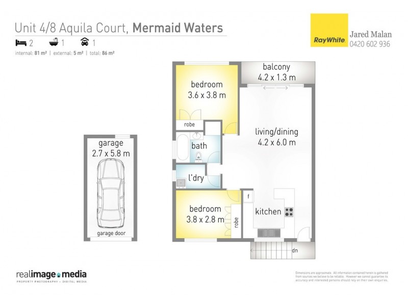 4/8 Aquila Court, Mermaid Waters QLD 4218 Floorplan