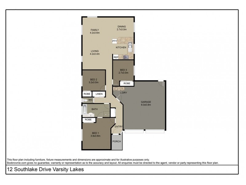 12 Southlake Drive, Varsity Lakes QLD 4227 Floorplan