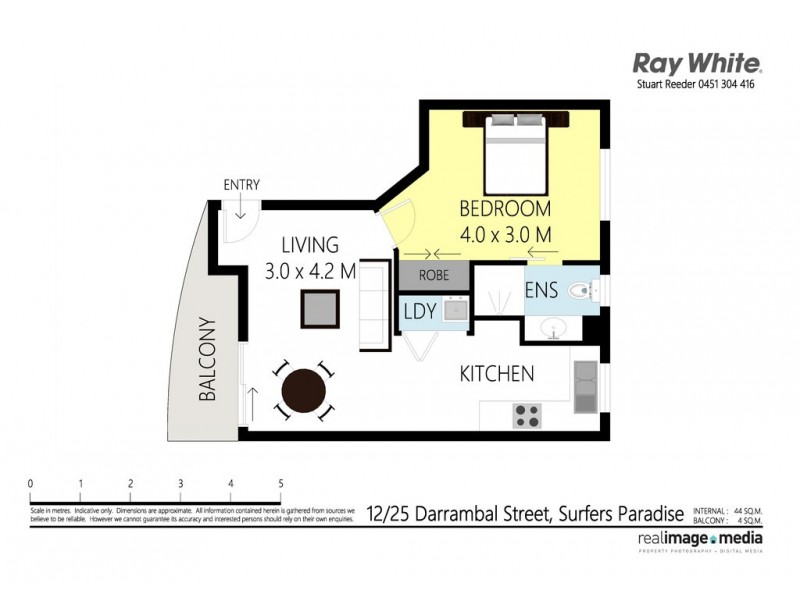 12/25 Darrambal Street, Chevron Island QLD 4217 Floorplan