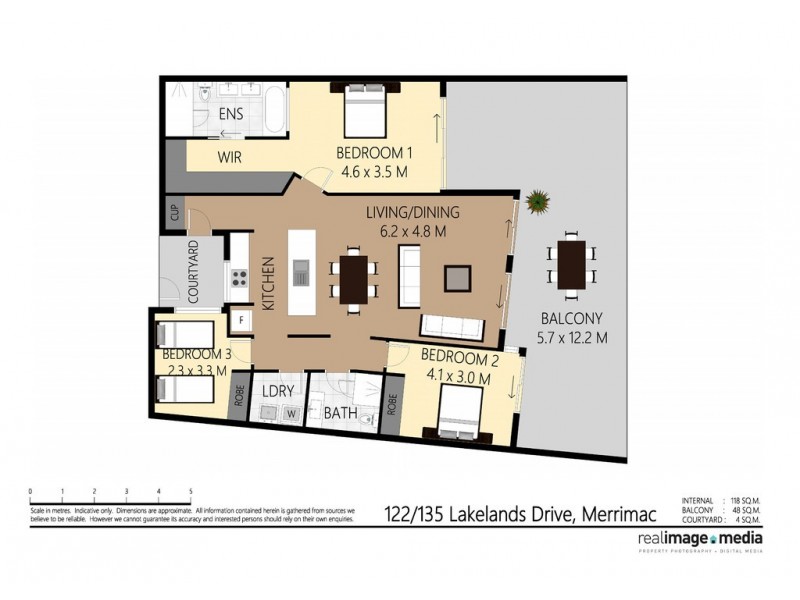 122/135 Lakelands Drive, Merrimac QLD 4226 Floorplan