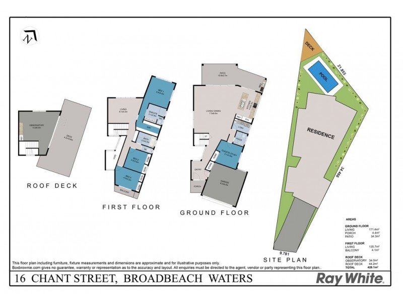 16B Chant Street, Broadbeach Waters QLD 4218 Floorplan