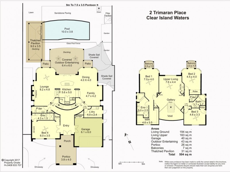 2 Trimaran Place, Clear Island Waters QLD 4226 Floorplan