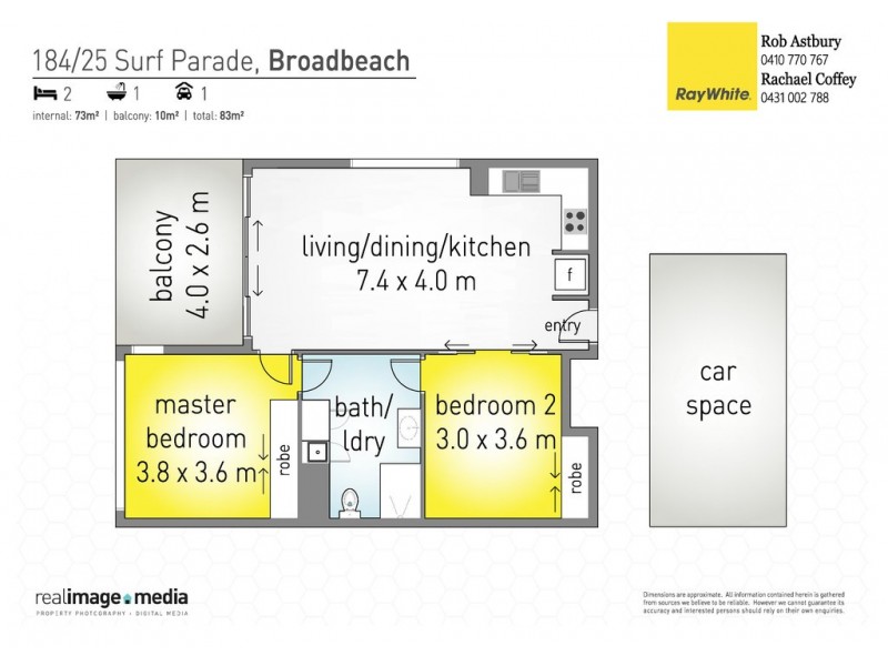184 Ocean Pacific 25-29 Surf Parade, Broadbeach QLD 4218 Floorplan