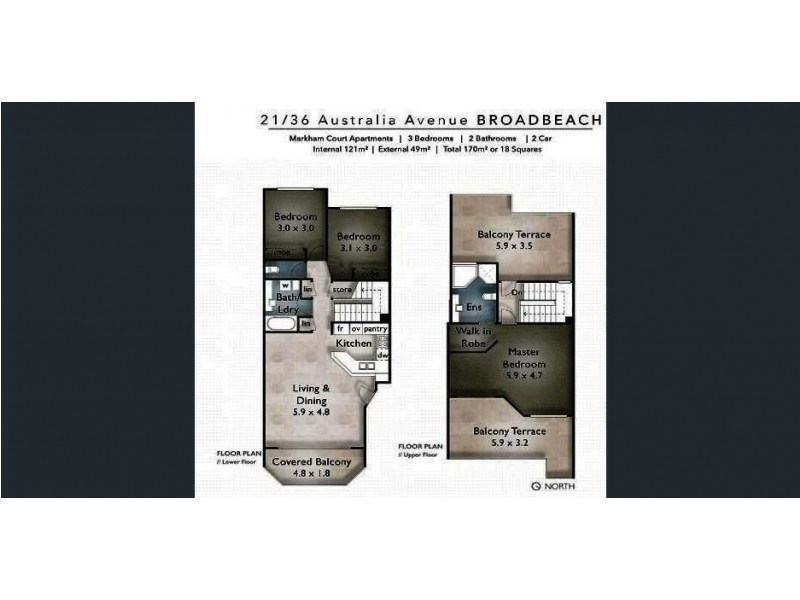 21/36 Australia Avenue, Broadbeach QLD 4218 Floorplan