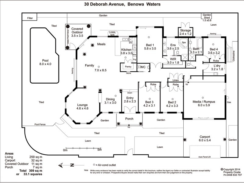 30 Deborah Avenue, Benowa Waters QLD 4217 Floorplan