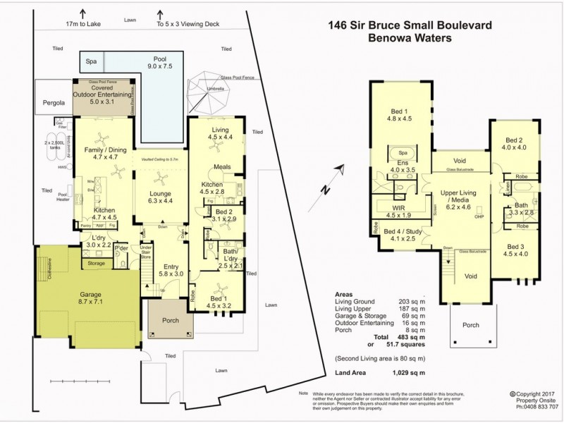 146 Sir Bruce Small Boulevard, Benowa Waters QLD 4217 Floorplan