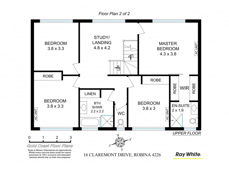 16 Claremont Drive, Robina QLD 4226 Floorplan