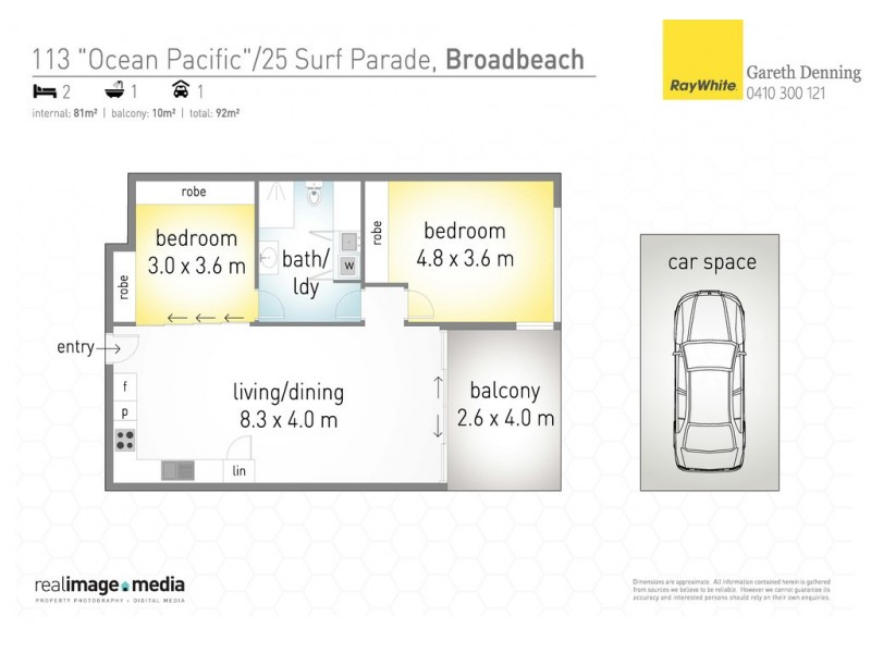113 ‘Ocean Pacific’ 25 Surf Parade, Broadbeach QLD 4218 Floorplan