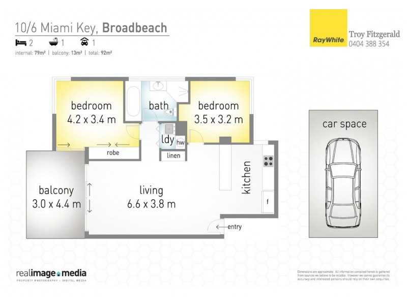 10/6 Miami Key, Broadbeach Waters QLD 4218 Floorplan