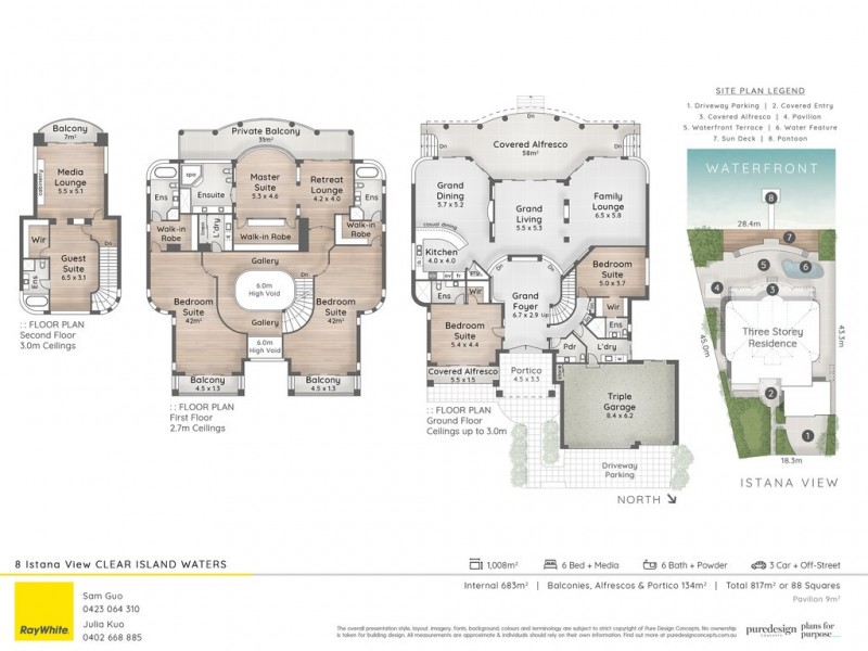 8 Istana View, Clear Island Waters QLD 4226 Floorplan