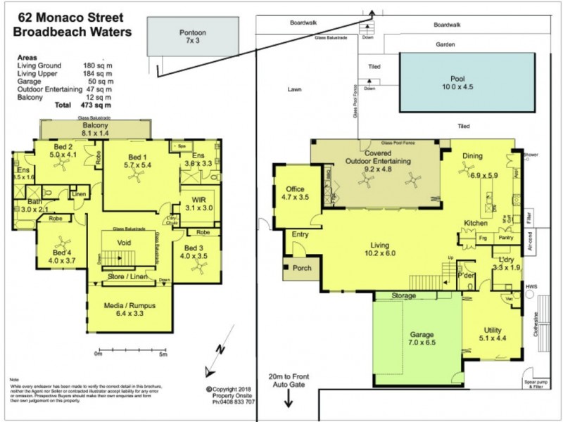62 Monaco Street, Broadbeach Waters QLD 4218 Floorplan