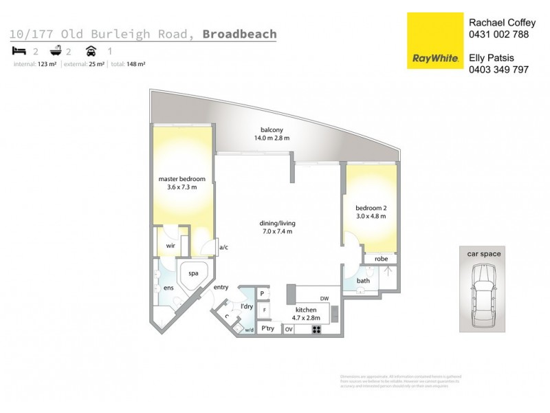 10 Carmel By The Sea 177 Old Burleigh Road, Broadbeach QLD 4218 Floorplan