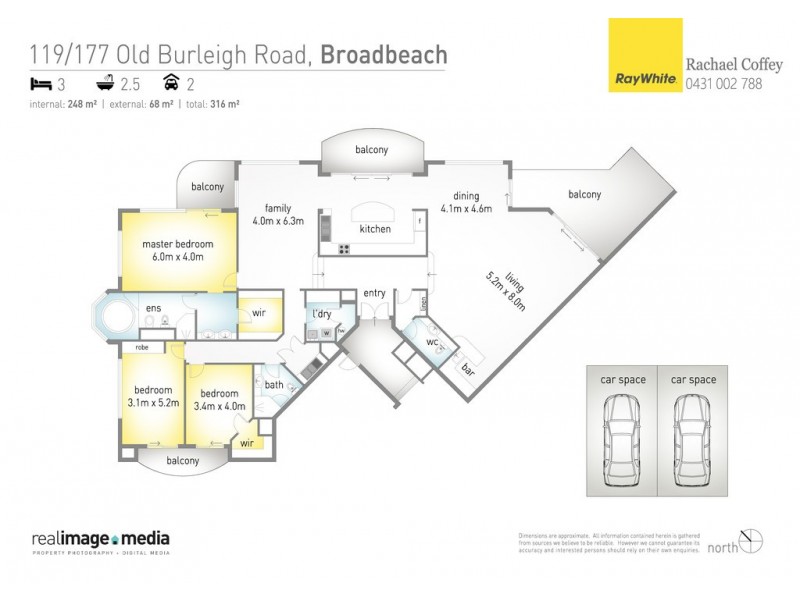 119 ‘Carmel By The Sea’ 177 Old Burleigh Road, Broadbeach QLD 4218 Floorplan