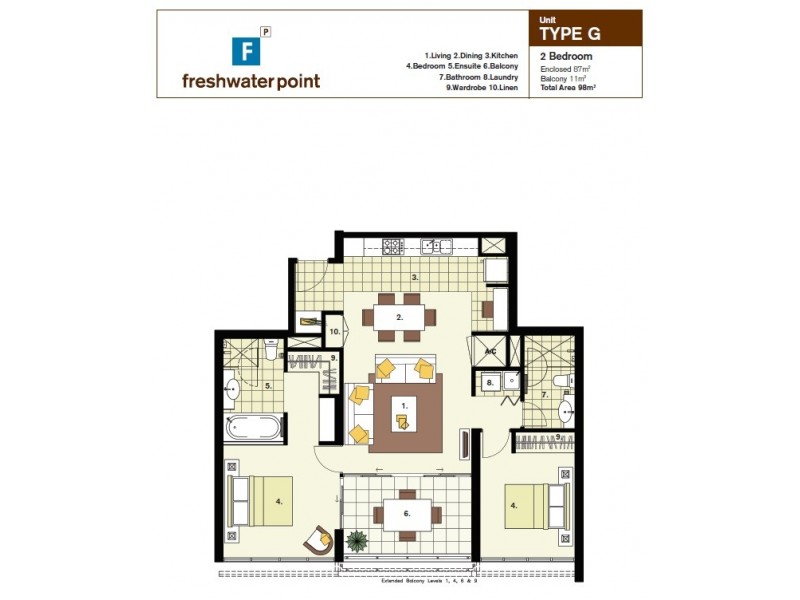 2220 ‘Freshwater Point’ 33 TE Peters Drive, Broadbeach Waters QLD 4218