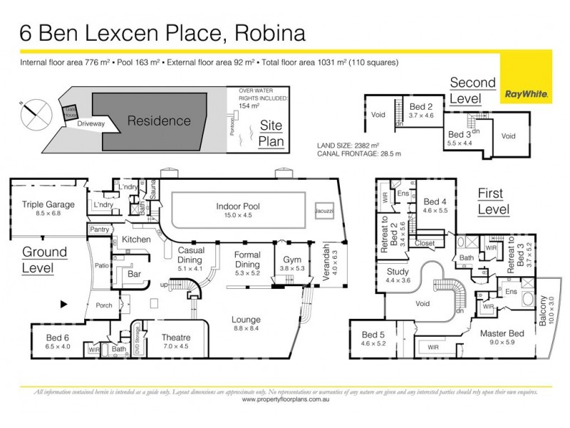 6 Ben Lexcen Place, Robina QLD 4226 Floorplan