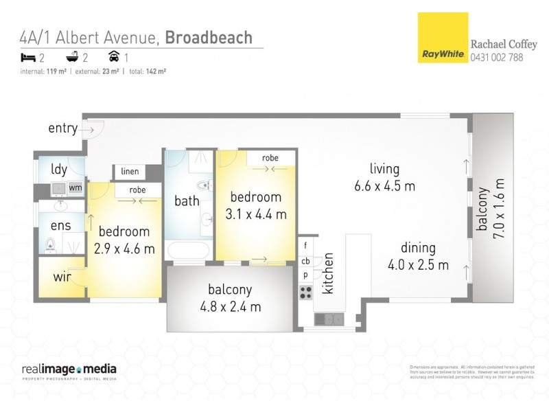 4A ‘Beach Haven’ 1 Albert Avenue, Broadbeach QLD 4218 Floorplan