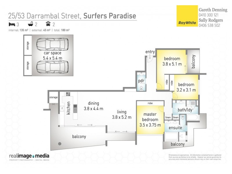 25/53 Darrambal Street, Surfers Paradise QLD 4217 Floorplan