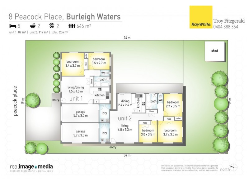 8 Peacock Place, Burleigh Waters QLD 4220 Floorplan