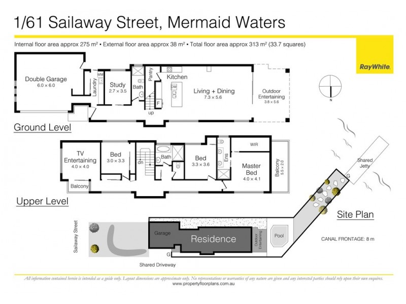 1/61 Sailaway Street, Mermaid Waters QLD 4218 Floorplan