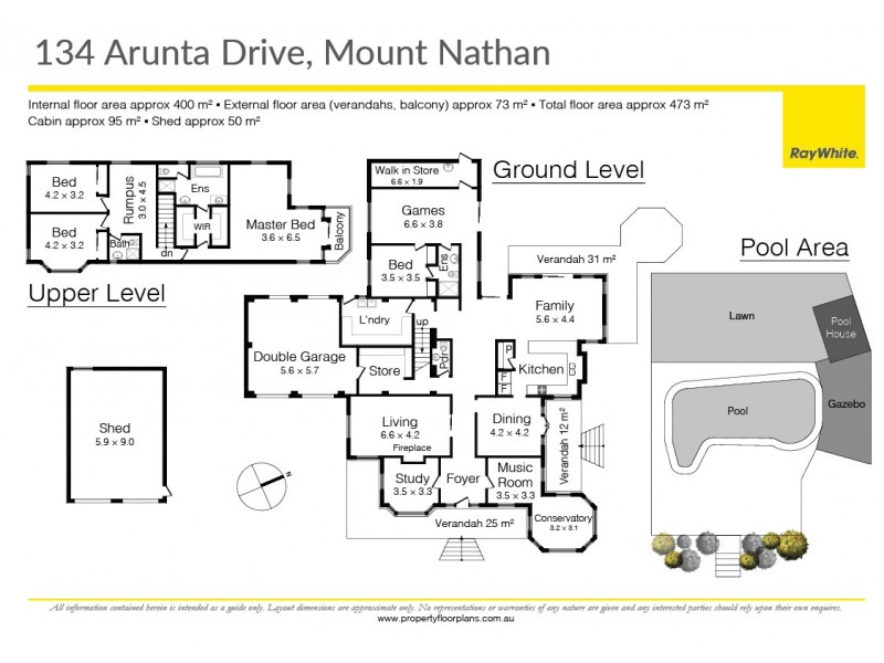 134 Arunta Drive, Mount Nathan QLD 4211 Floorplan