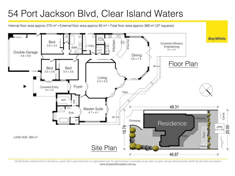 54 Port Jackson Boulevard, Clear Island Waters QLD 4226 Floorplan