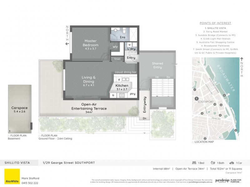 1/29 George Street, Southport QLD 4215 Floorplan