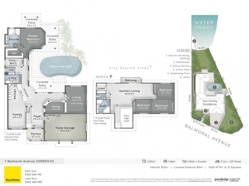1 Balmoral Avenue, Sorrento QLD 4217 Floorplan