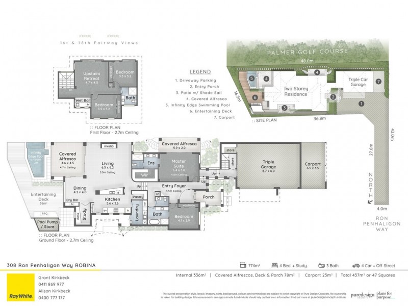 308 Ron Penhaligon Way, Robina QLD 4226 Floorplan