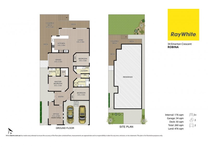 34 Emerton Crescent, Robina QLD 4226 Floorplan