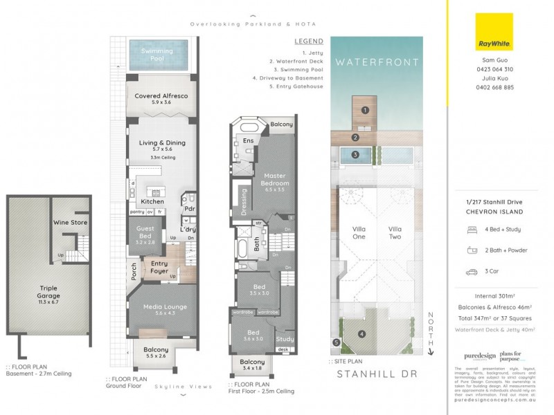 1/217 Stanhill Drive, Chevron Island QLD 4217 Floorplan