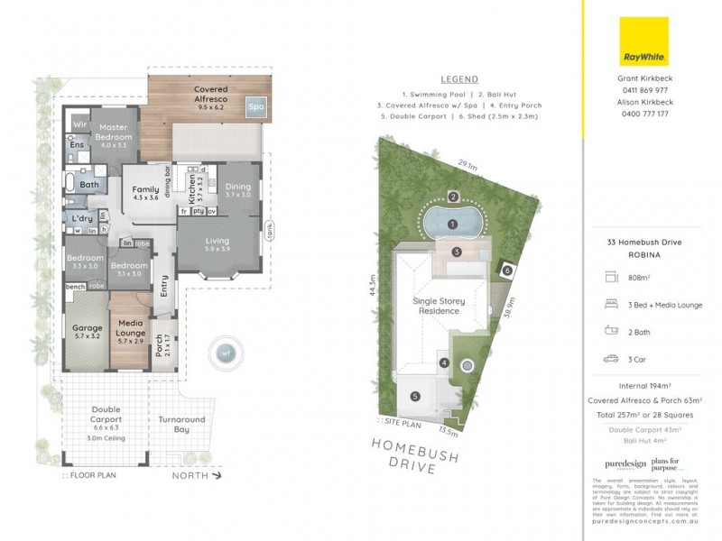 33 Homebush Drive, Robina QLD 4226 Floorplan