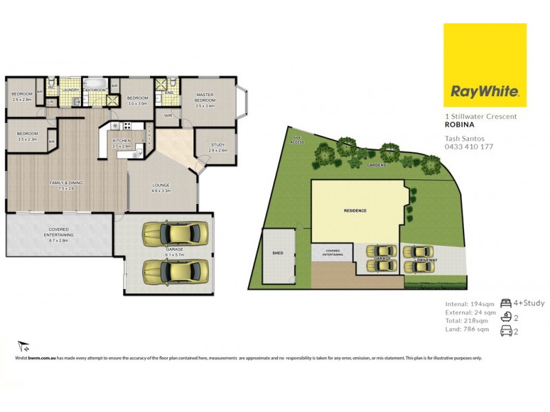 1 Stillwater Crescent, Robina QLD 4226 Floorplan