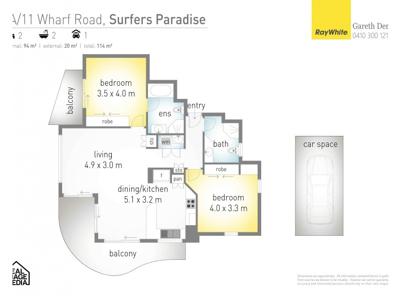 4A/11 Wharf Road ‘Wharf Apartments’, Surfers Paradise QLD 4217
