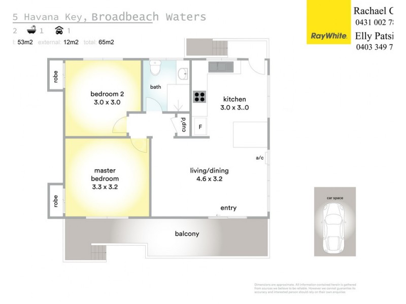 4/15 Havana Key, Broadbeach Waters QLD 4218 Floorplan