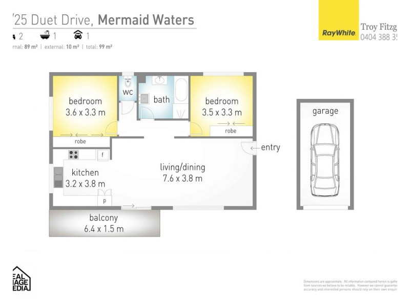 7/25 Duet Drive, Mermaid Waters QLD 4218 Floorplan