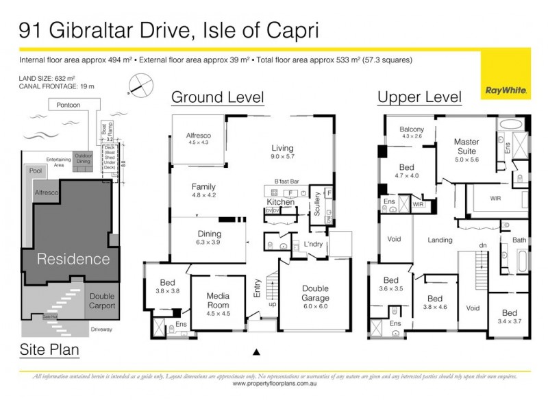 91 Gibraltar Drive, Isle Of Capri QLD 4217 Floorplan