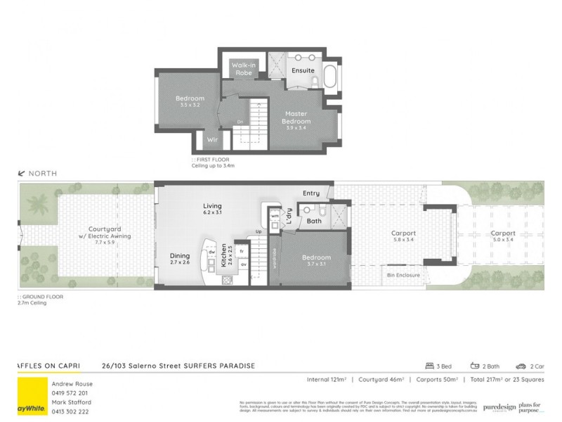26/103 Salerno Street, Surfers Paradise QLD 4217 Floorplan
